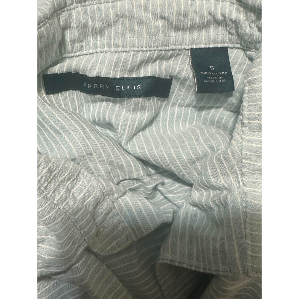 Perry Ellis Men's S Striped Short Sleeve Shirt - Picture 3 of 4